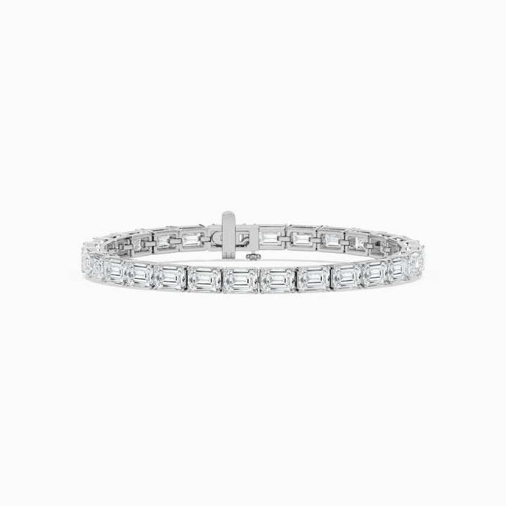 Tanya Emerald Cut Lab Grown Diamond Tennis Bracelet