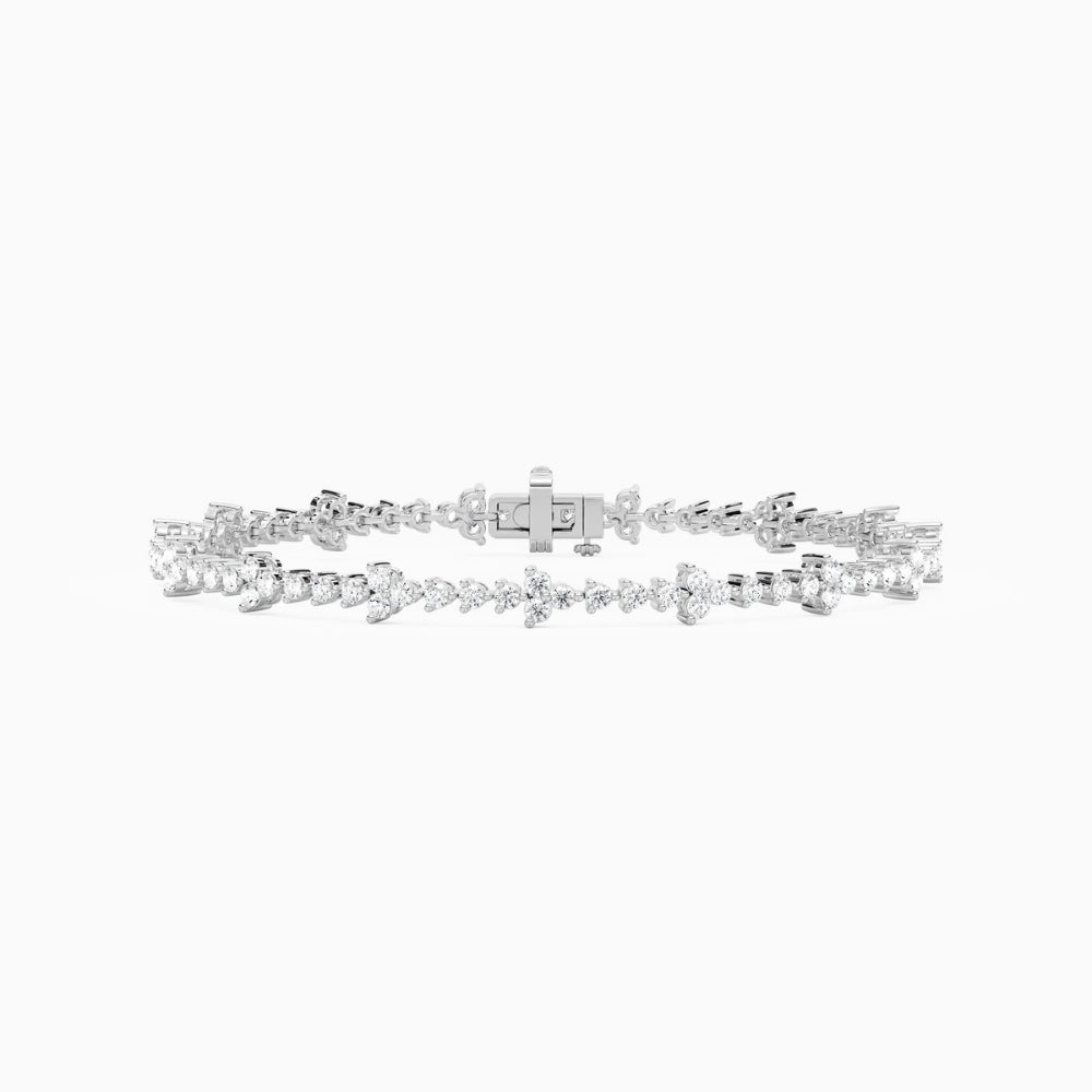 Fiona Classic Round Lab Grown Diamond Tennis Bracelet