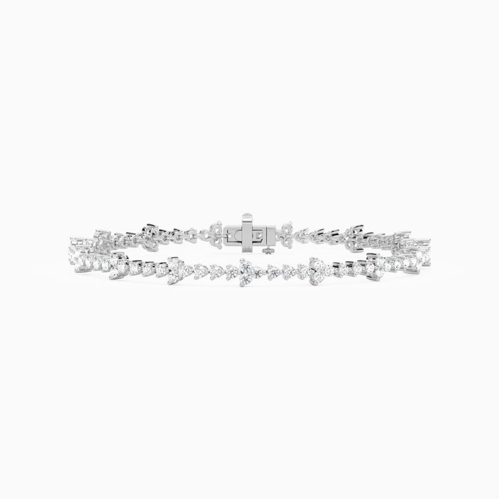 Fiona Classic Round Lab Grown Diamond Tennis Bracelet