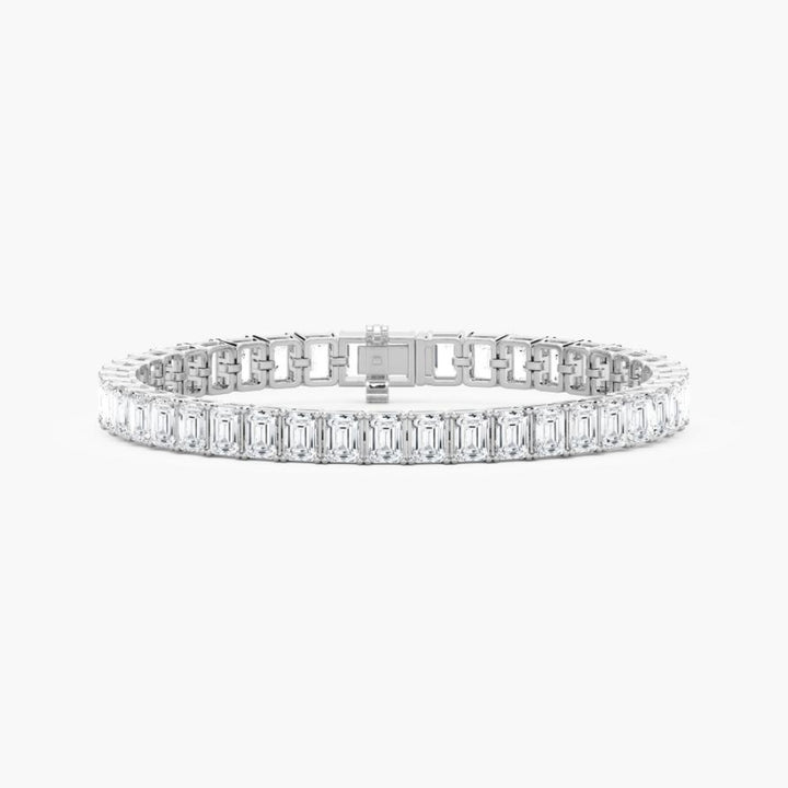 Sasha 22 Carat Emerald Cut Lab Grown Diamonds Tennis Bracelet