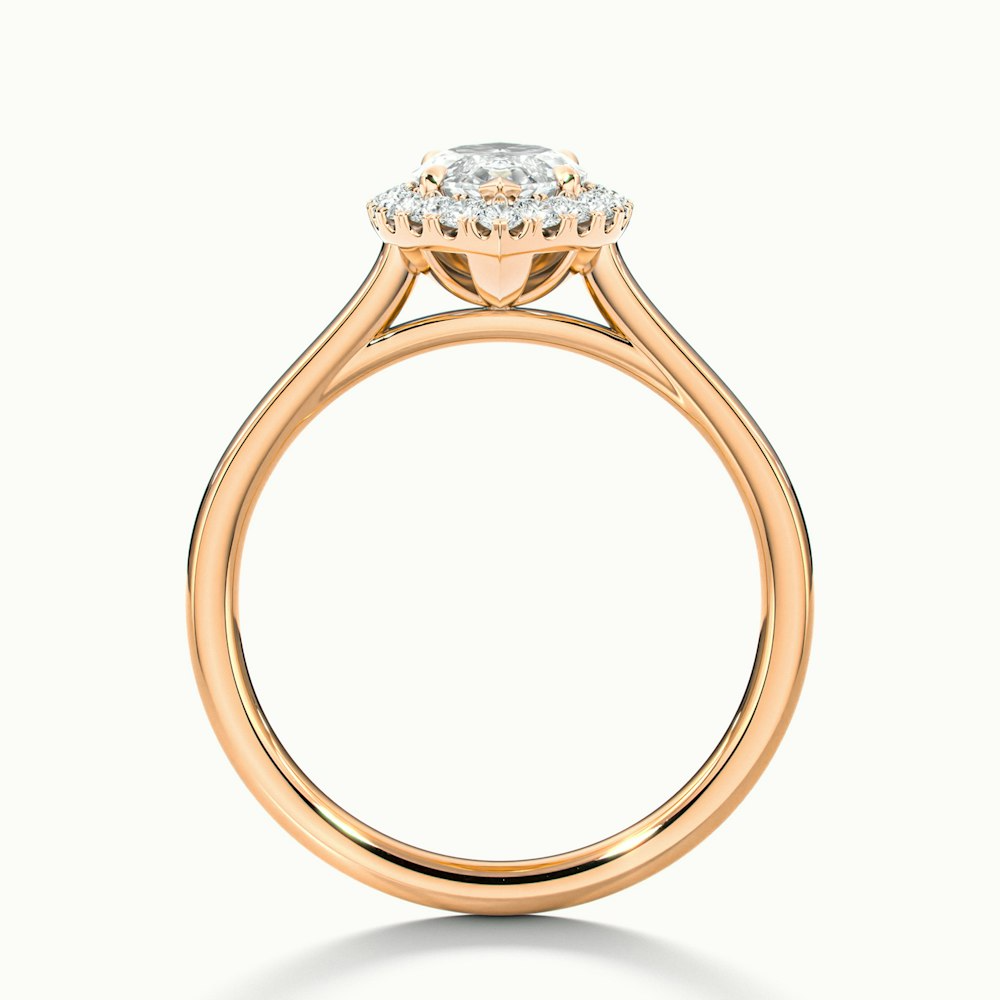 Anaya 1 Carat Marquise Halo Lab Grown Diamond Ring in 14k Rose Gold