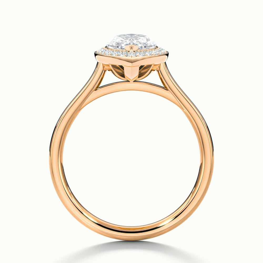 Carla 4 Carat Marquise Halo Lab Grown Diamond Ring in 18k Rose Gold