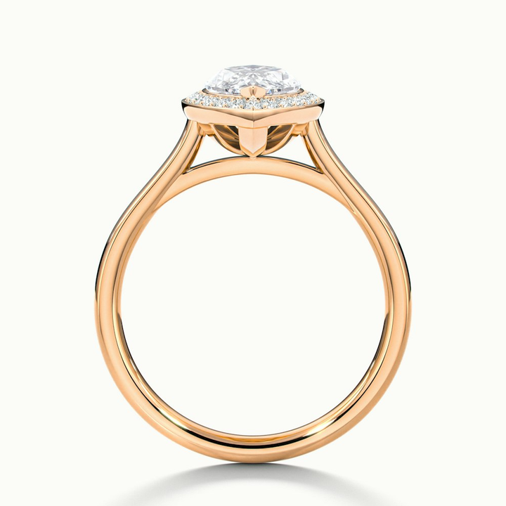 Carla 1 Carat Marquise Halo Lab Grown Diamond Ring in 18k Rose Gold