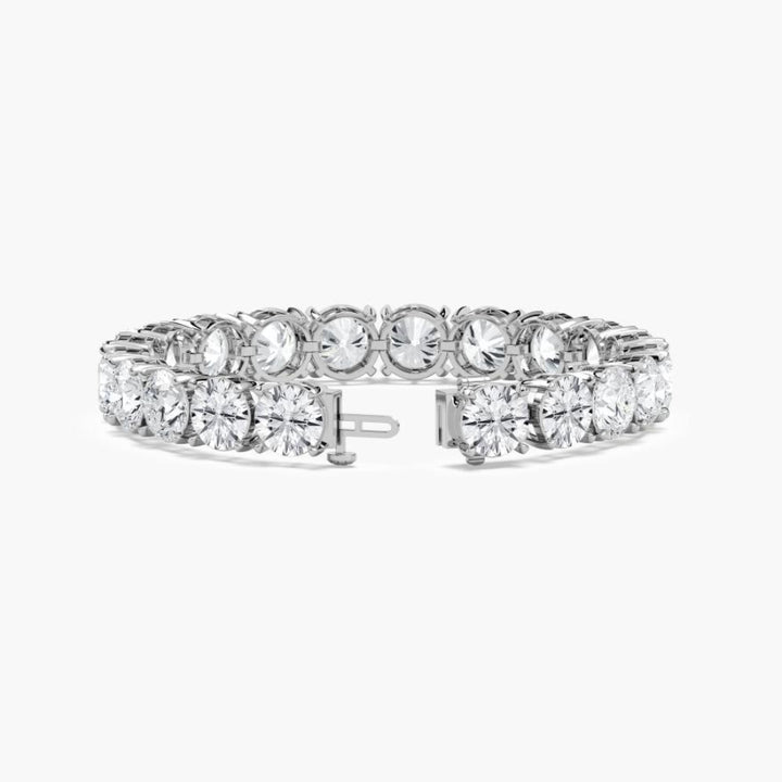Cielo 40 Carat Round Cut Lab Grown Diamonds Tennis Bracelet