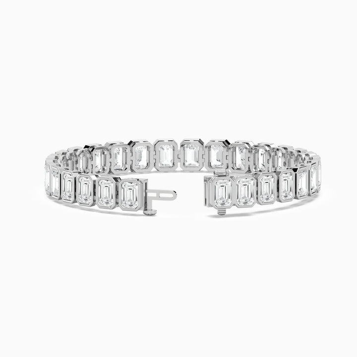 Aniya 29 Carat Emerald Cut Lab Grown Diamonds Tennis Bracelet