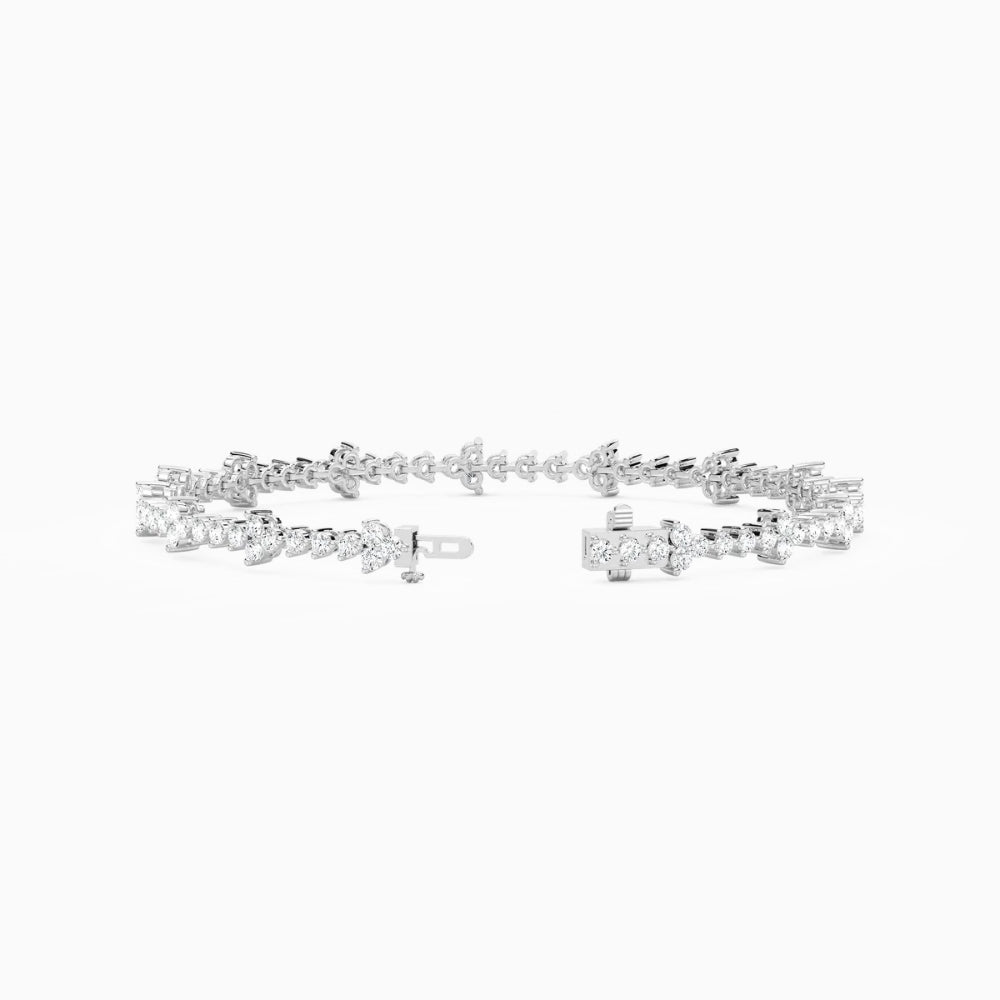 Fiona Classic Round Lab Grown Diamond Tennis Bracelet