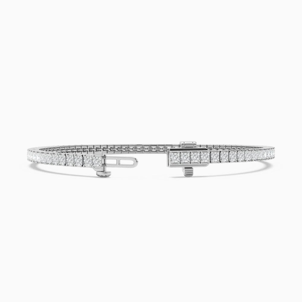Breezy Princess Cut Lab Grown Diamond Tennis Bracelet