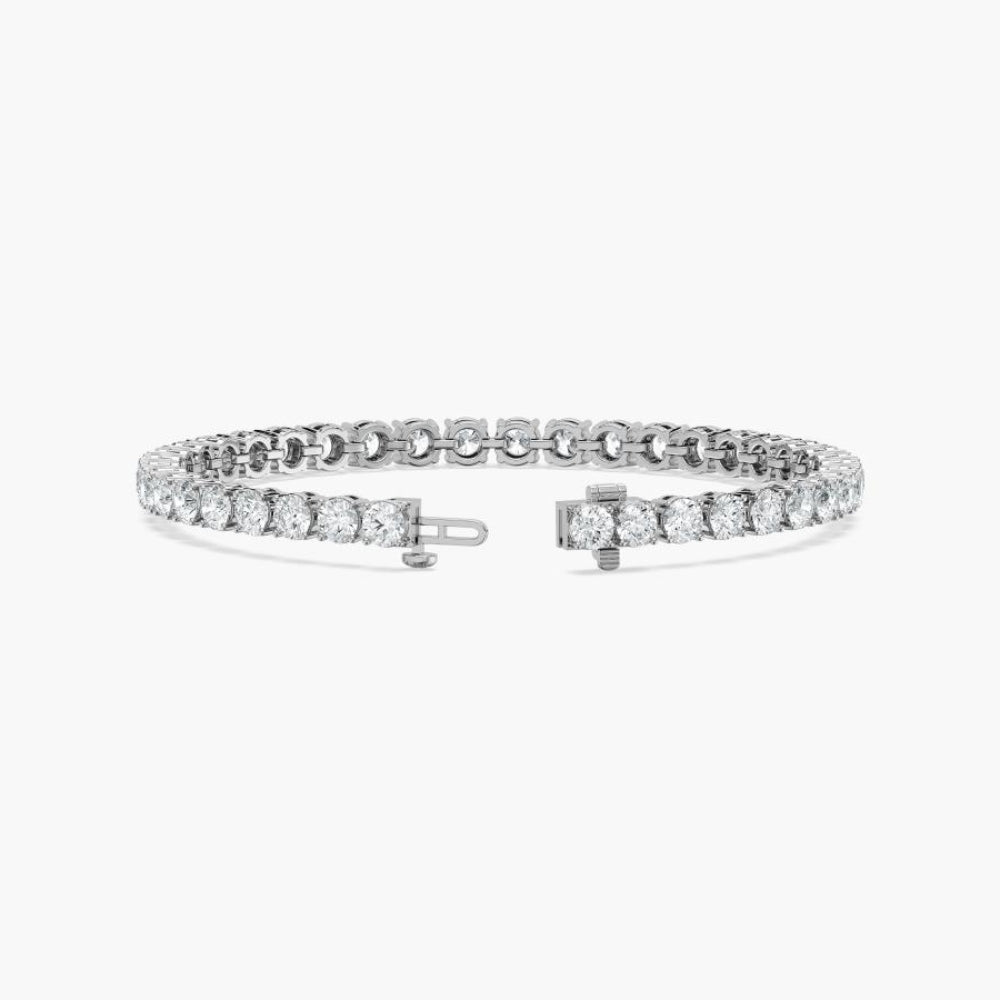 Lacey Round Cut Lab Grown Diamond Tennis Bracelet