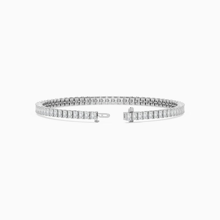 Brynn Emerald Cut Lab Grown Diamond Tennis Bracelet