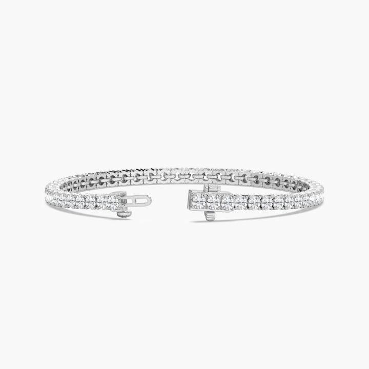 Reina Round Lab Grown Diamond Dazzling Tennis Bracelet