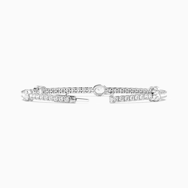 Grace Oval And Round Cut Lab Grown Diamond Tennis Bracelet