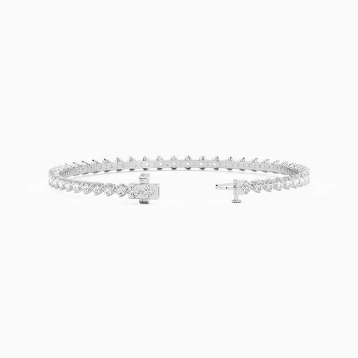 Casey Round Cut Lab Grown Diamond Tennis Bracelet