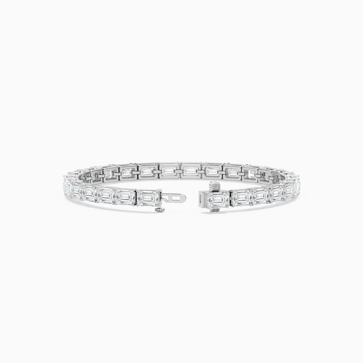 Tanya Emerald Cut Lab Grown Diamond Tennis Bracelet