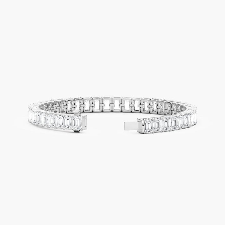 Sasha 22 Carat Emerald Cut Lab Grown Diamonds Tennis Bracelet