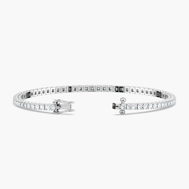 Riley Round Cut Lab Grown Diamond Tennis Bracelet