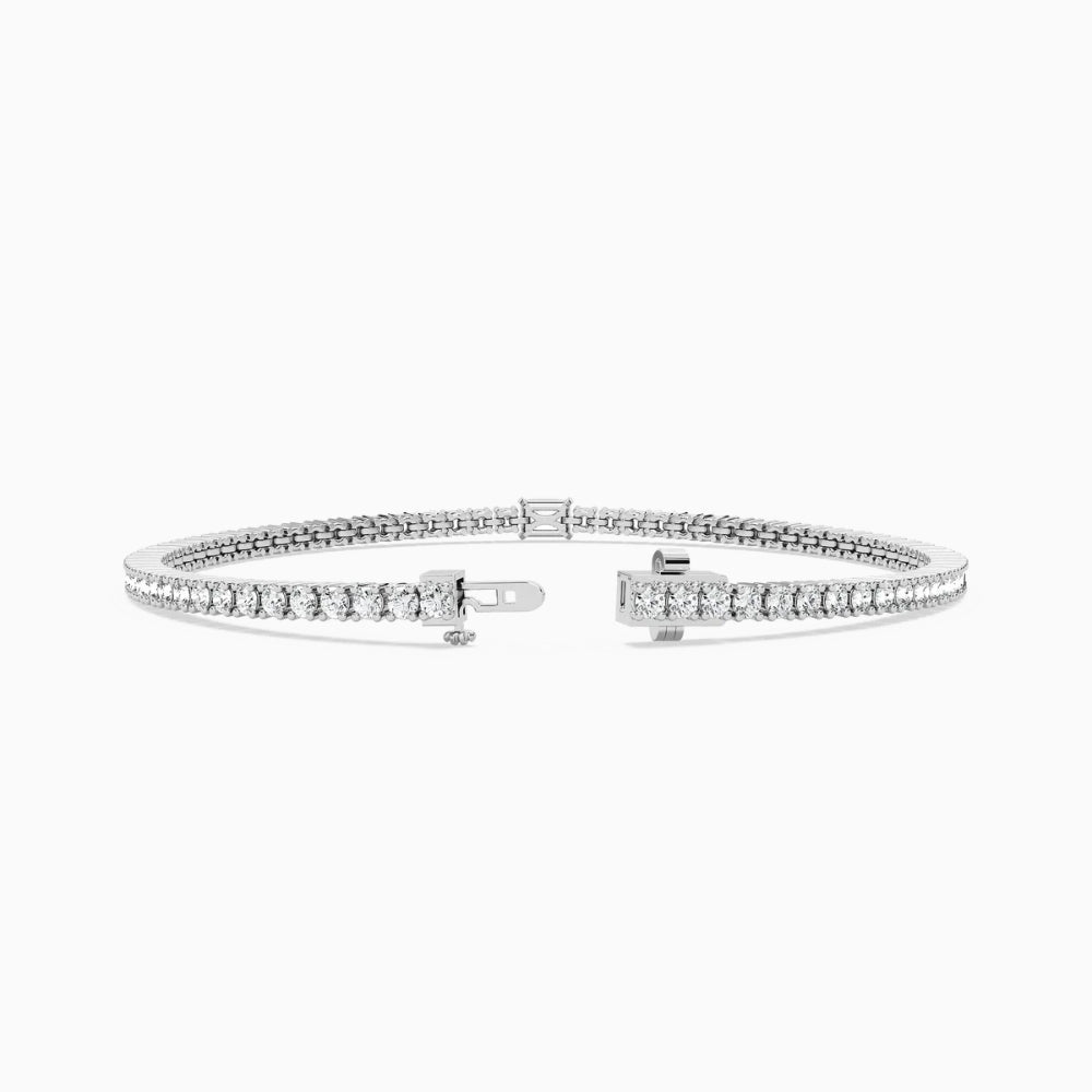 Erika Round And Emerald Lab Grown Diamond Shimmer Tennis Bracelet