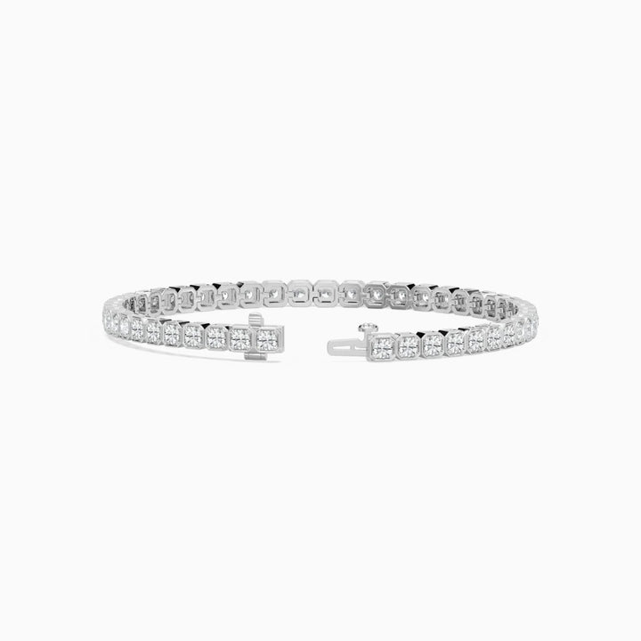 Angie Round Cut Lab Grown Diamond Tennis Bracelet