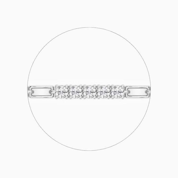 Hailey Round Cut Lab Grown Diamond Tennis Bracelet