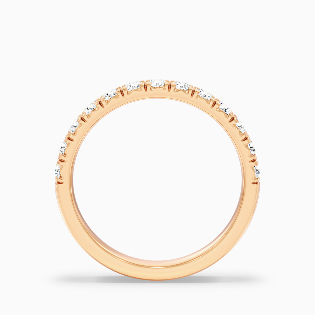 Victoria Round Cut Half Eternity Lab Grown Diamond Wedding Band