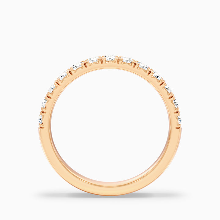 Victoria Round Cut Half Eternity Lab Grown Diamond Wedding Band