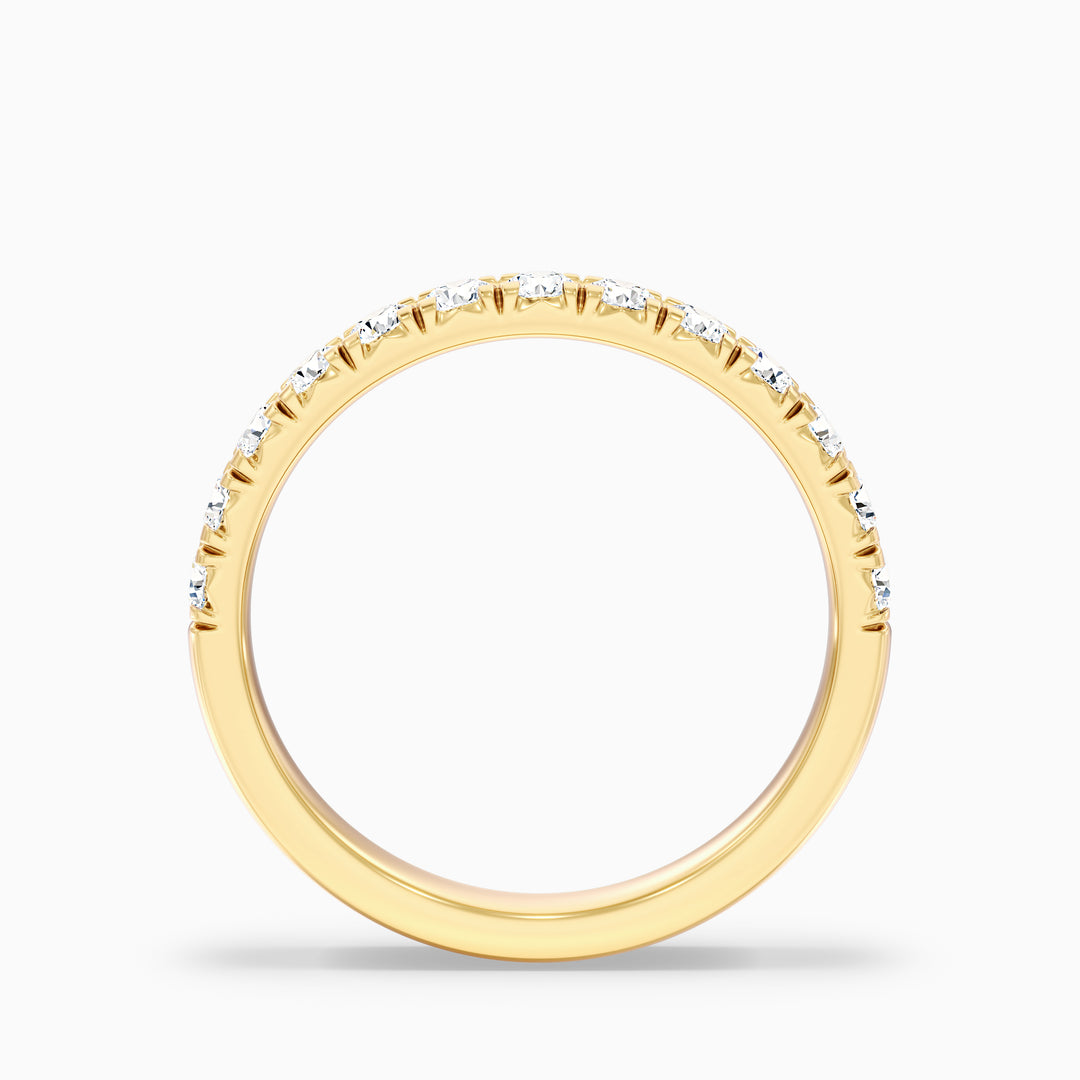 Victoria Round Cut Half Eternity Lab Grown Diamond Wedding Band