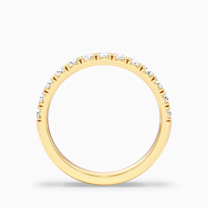 Victoria Round Cut Half Eternity Lab Grown Diamond Wedding Band