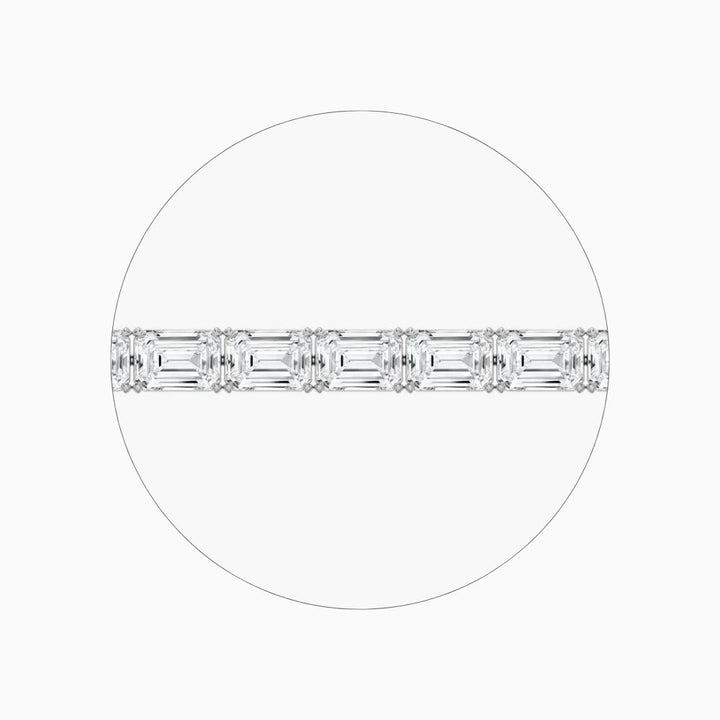 Ember 40 Carat Emerald Cut Lab Grown Diamonds Tennis Bracelet