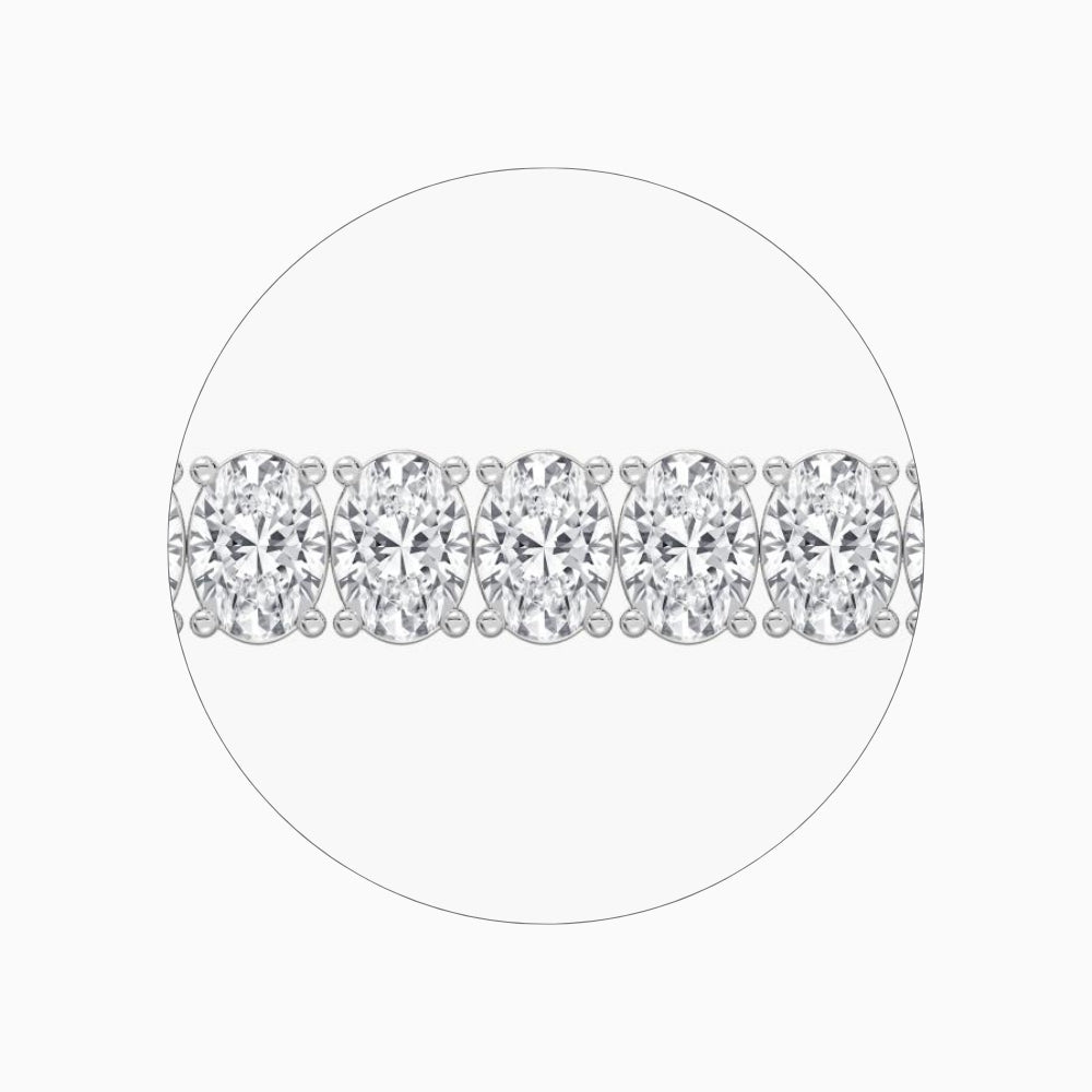 Sloane Oval Lab Grown Diamond Tennis Bracelet