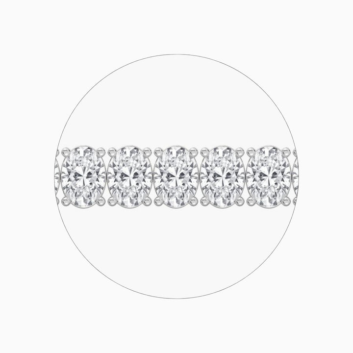 Sloane Oval Lab Grown Diamond Tennis Bracelet