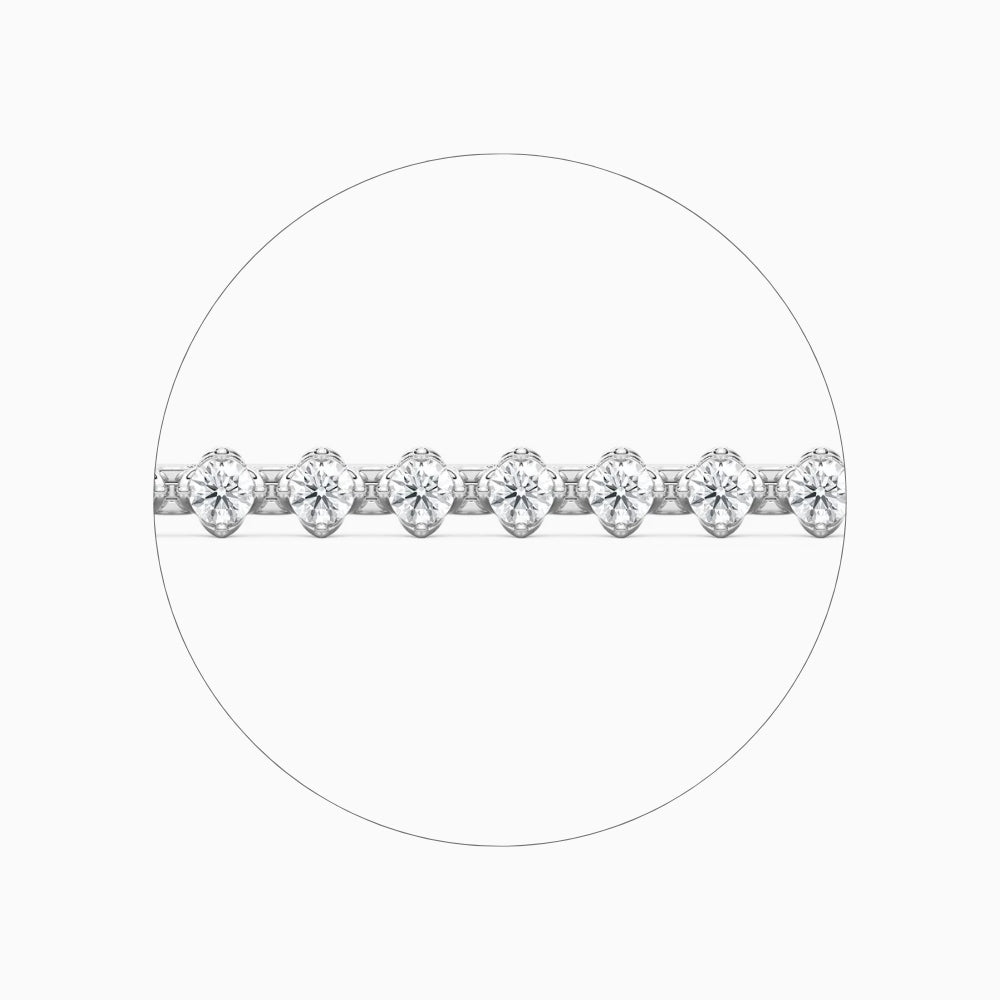 Casey Round Cut Lab Grown Diamond Tennis Bracelet