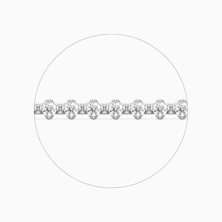 Casey Round Cut Lab Grown Diamond Tennis Bracelet