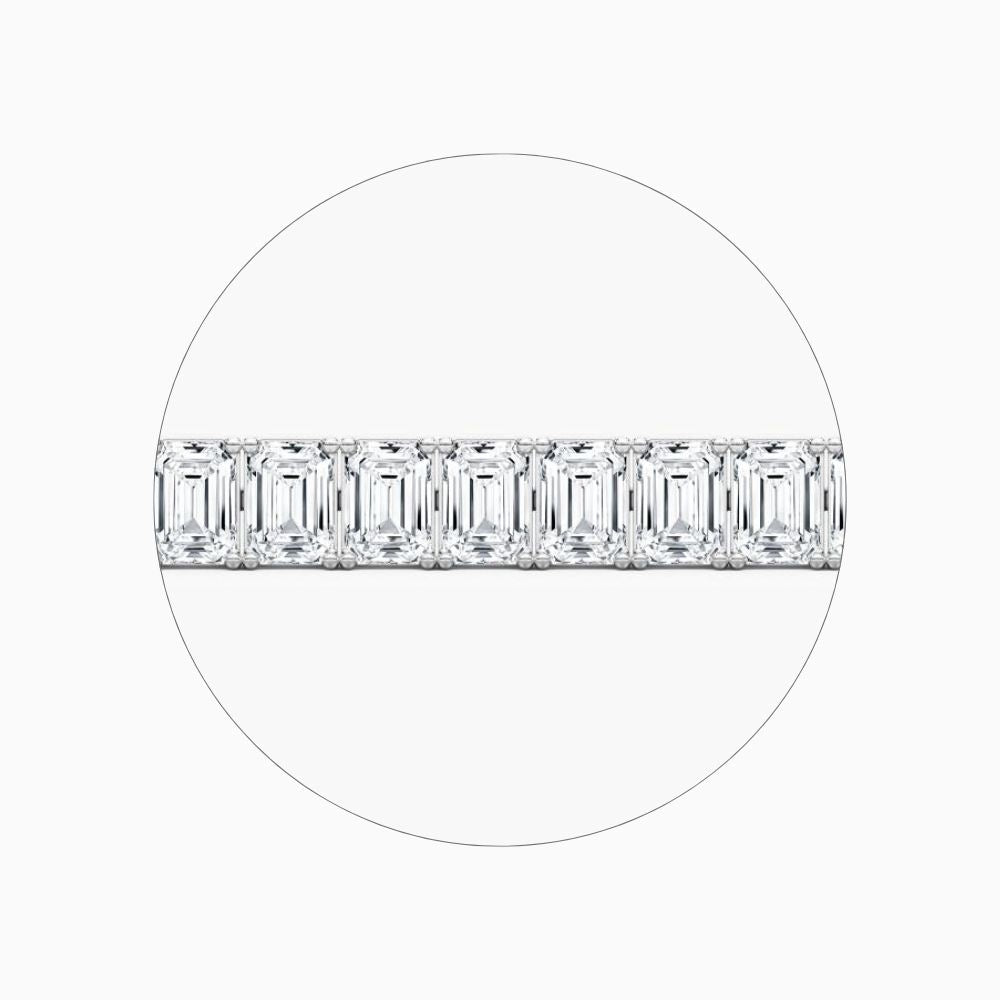 Sasha 22 Carat Emerald Cut Lab Grown Diamonds Tennis Bracelet