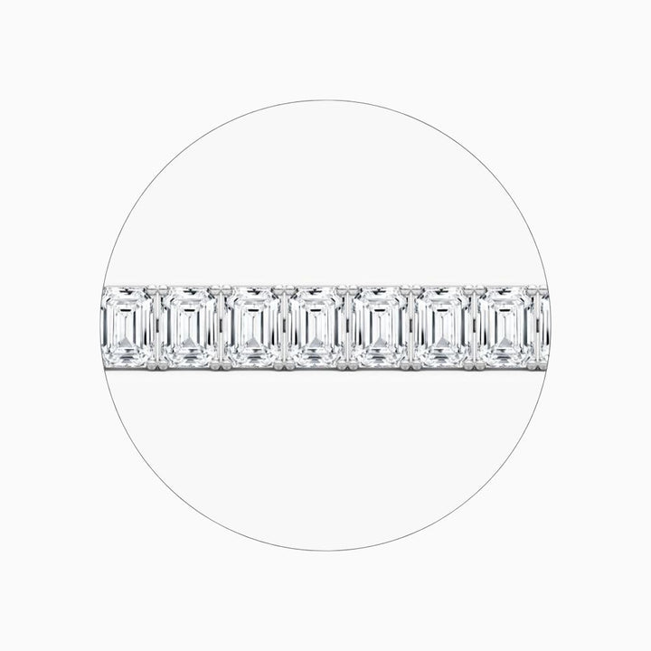 Sasha 22 Carat Emerald Cut Lab Grown Diamonds Tennis Bracelet