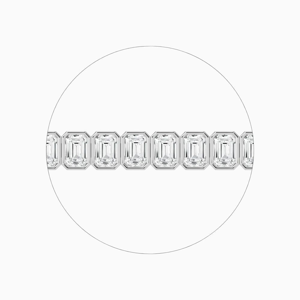 Aniya 29 Carat Emerald Cut Lab Grown Diamonds Tennis Bracelet