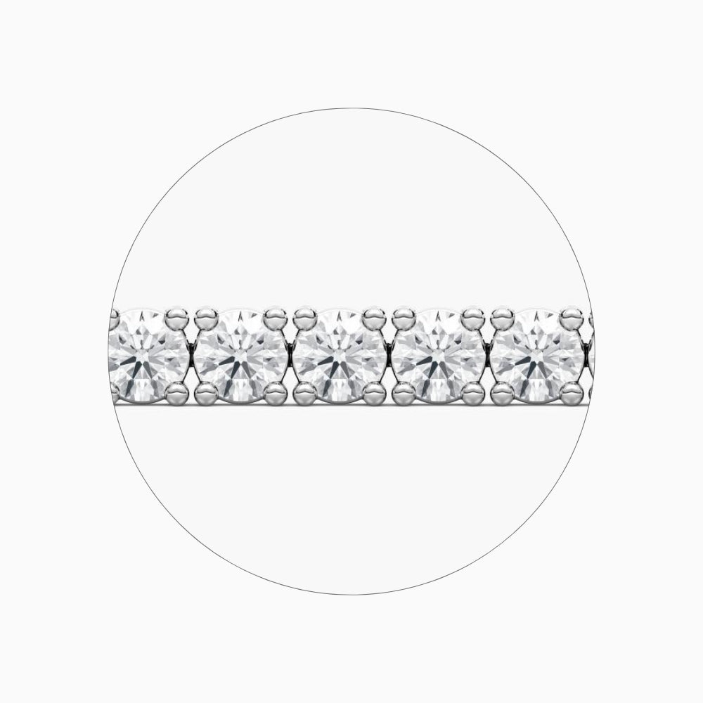 Quinn Round Cut Lab Grown Diamond Tennis Bracelet