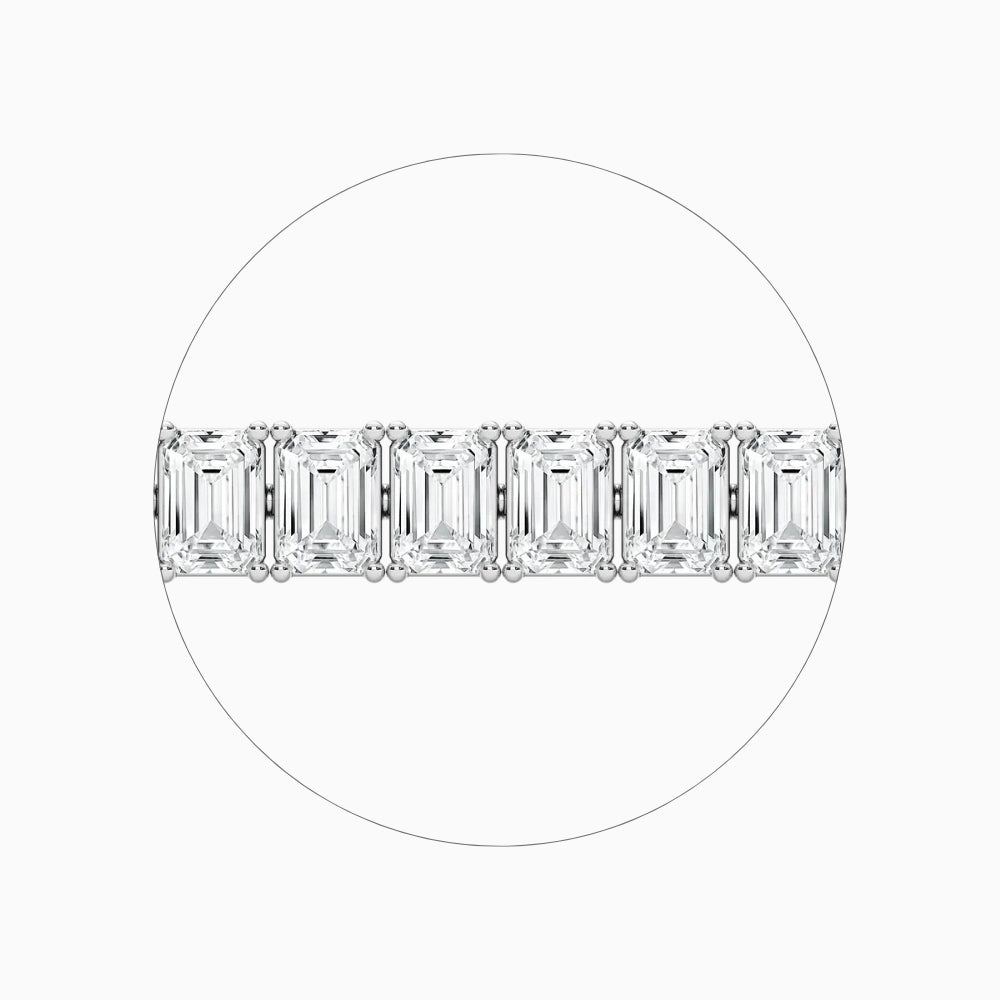 Brynn Emerald Cut Lab Grown Diamond Tennis Bracelet