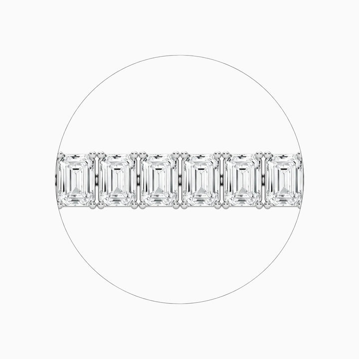 Brynn Emerald Cut Lab Grown Diamond Tennis Bracelet