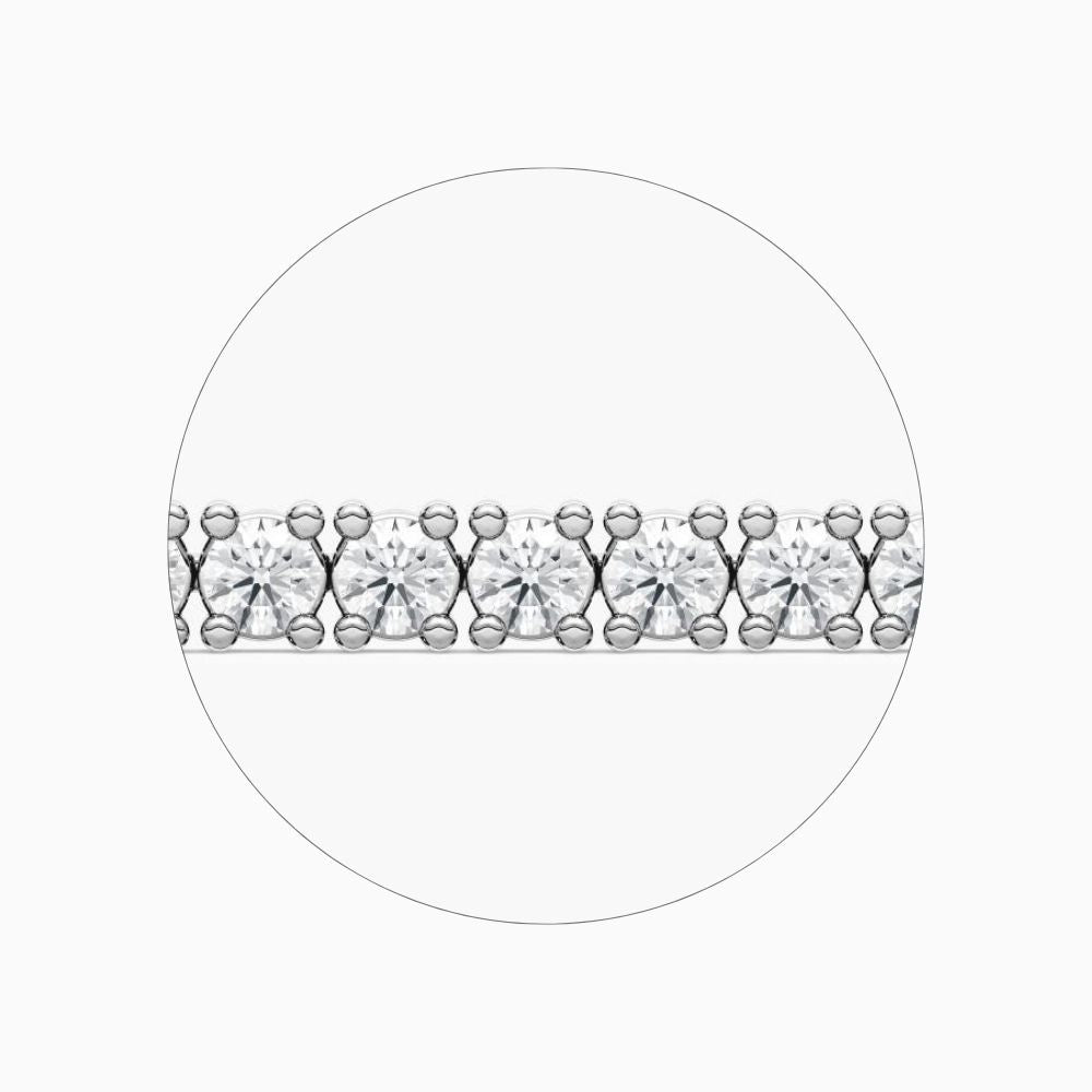 Laura Round Lab Grown Diamond Tennis Bracelet