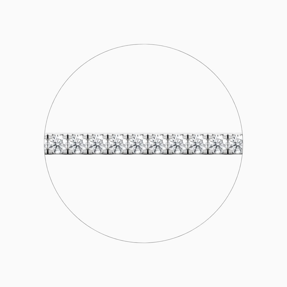 Callie Round Cut Lab Grown Diamond Tennis Bracelet