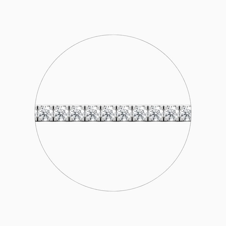Callie Round Cut Lab Grown Diamond Tennis Bracelet