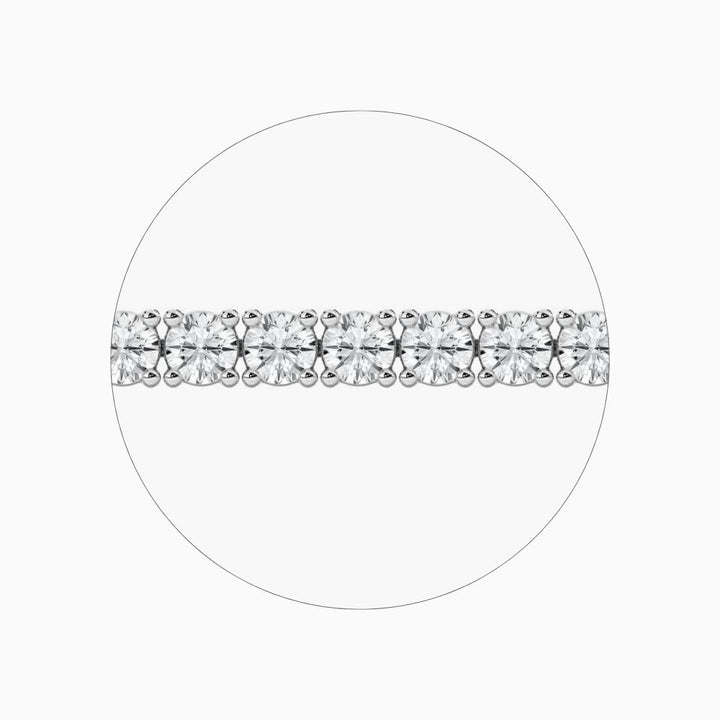 Nancy Round Cut Lab Grown Diamond Tennis Bracelet