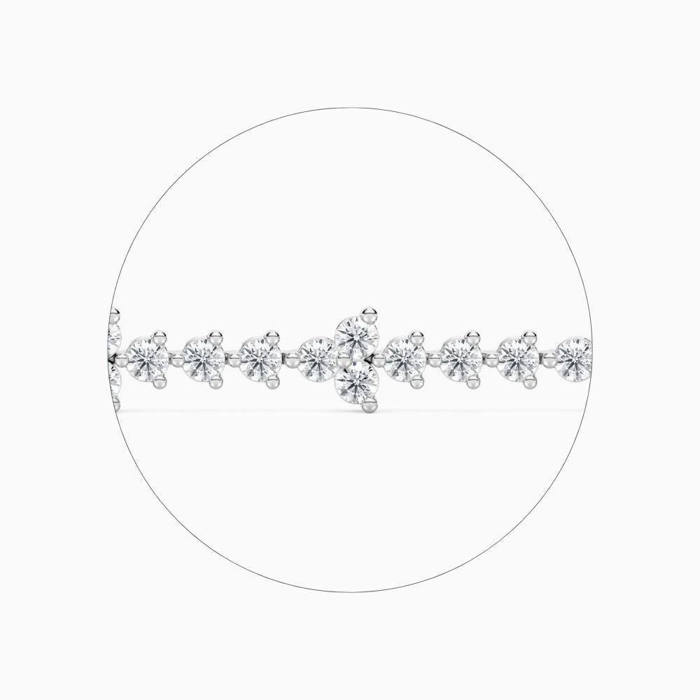 Fiona Classic Round Lab Grown Diamond Tennis Bracelet