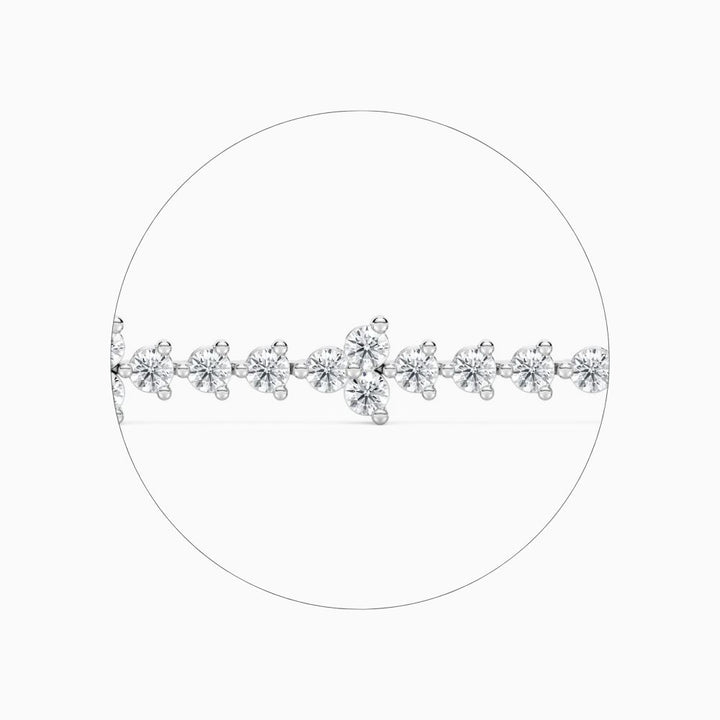 Fiona Classic Round Lab Grown Diamond Tennis Bracelet
