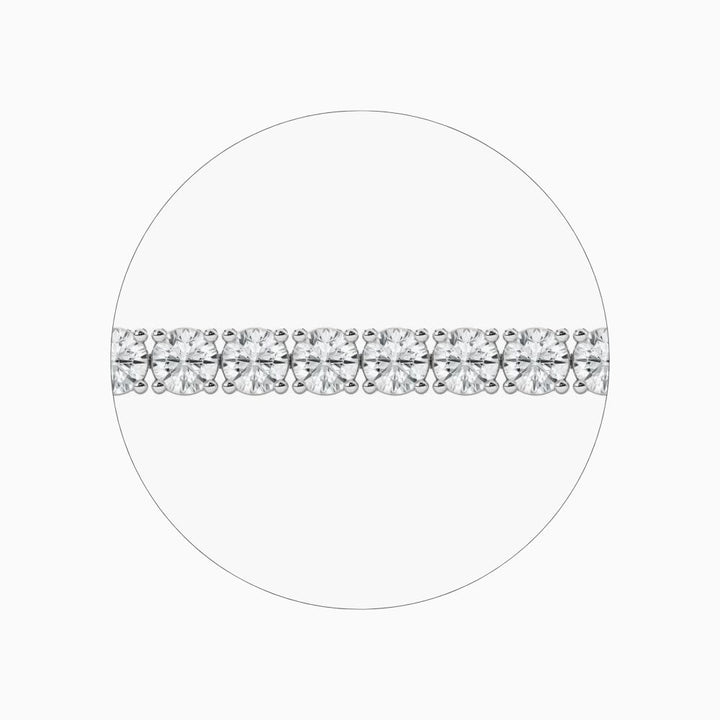 Reina Round Lab Grown Diamond Dazzling Tennis Bracelet