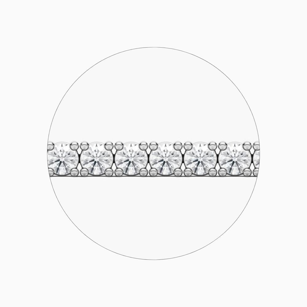 Maria Round Cut Lab Grown Diamond Sleek Tennis Bracelet