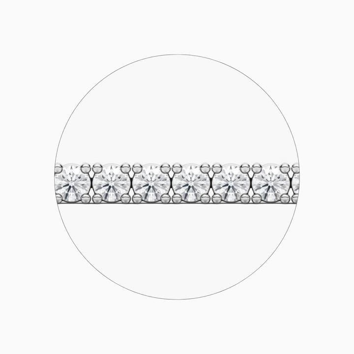 Maria Round Cut Lab Grown Diamond Sleek Tennis Bracelet