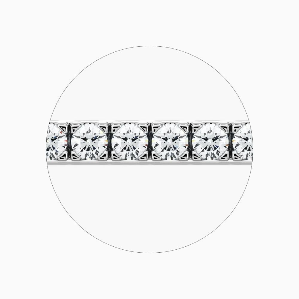 Riley Round Cut Lab Grown Diamond Tennis Bracelet