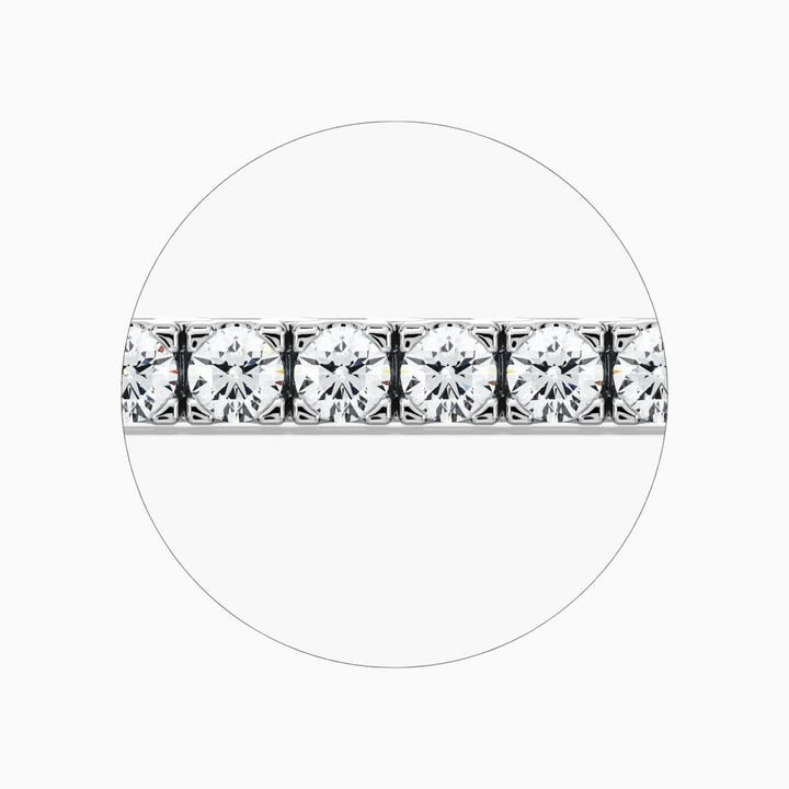 Riley Round Cut Lab Grown Diamond Tennis Bracelet