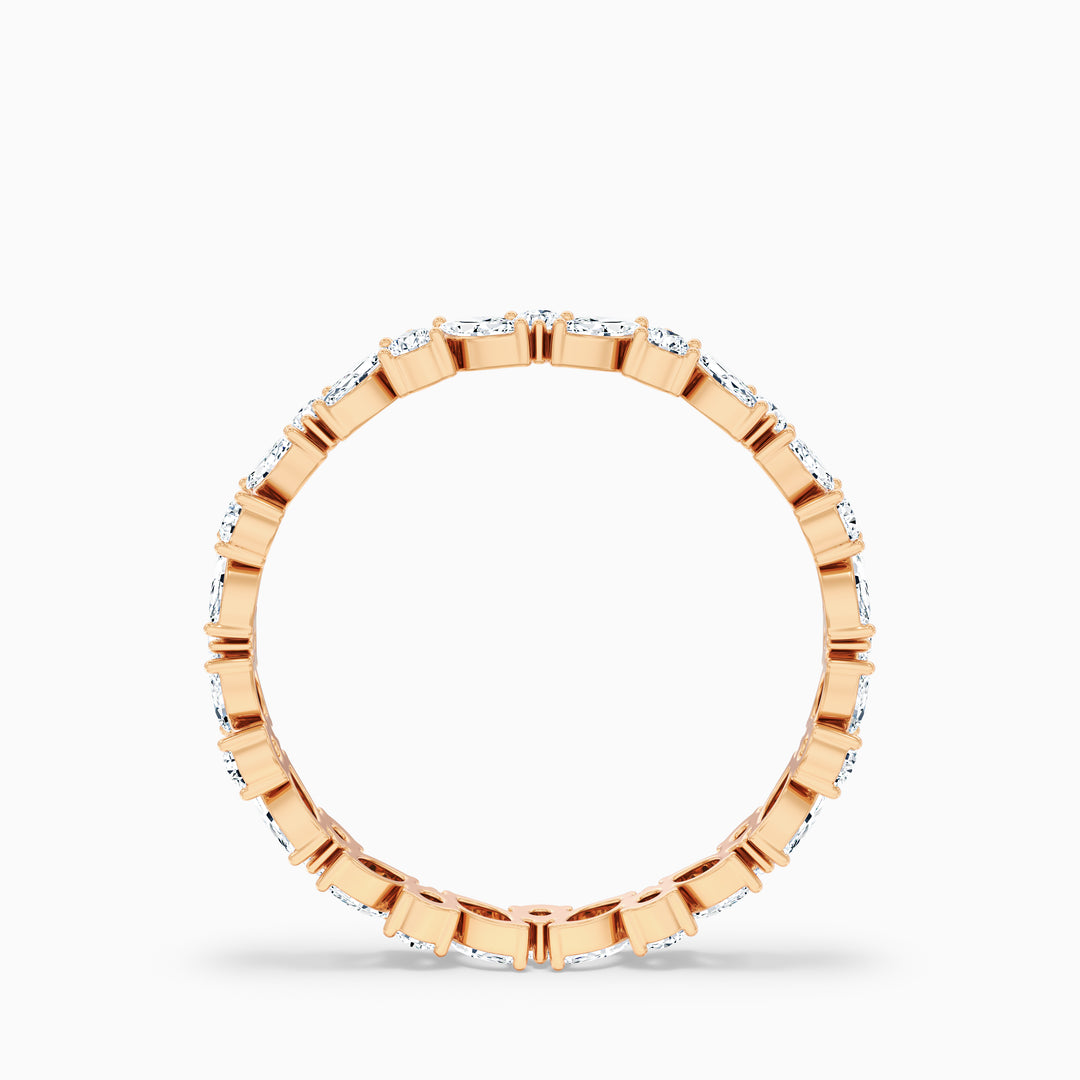 Sylvara Marquise and Round Cut Cluster Lab Grown Diamond Wedding Band