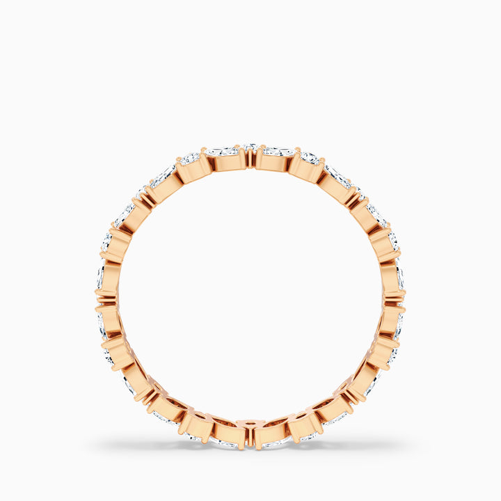 Sylvara Marquise and Round Cut Cluster Lab Grown Diamond Wedding Band